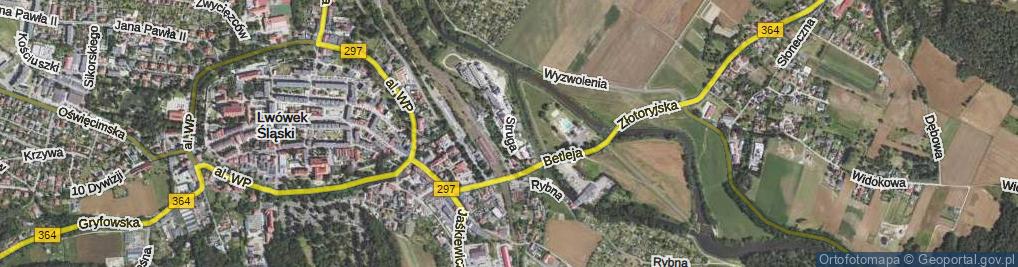 Zdjęcie satelitarne Struga ul.